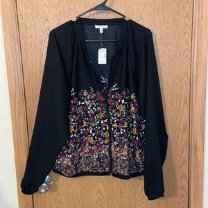 Maurice’s long sleeve zip up cardigan- 2xl WITH TAGS